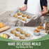 Joyfair 10.4 Inch Baking Pan with Rack Set, Stainless Steel Rectangular Toaster Oven Cookie Pan with Cooling Rack