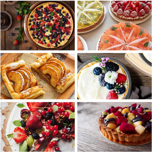 Mini Pie Tins 10 PACK, 4 Inch Nonstick Small Pie Pans, Carbon Steel Individual Tins for Baking Dessert, Oven Safe
