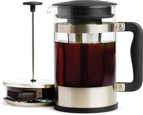 Primula 2-in-1 Coffee Maker, French Press & Cold Brew, 6 Cup Size, Durable Glass Carafe, Comfort Grip Handle