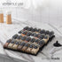 4 28 13" 17.5" SIMPLEMADE-Spice Drawer Organizer, Spice Rack Drawer for Kitchen, Tier Black Drawer Spice Organizer