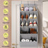 18 Closet Pairs Over the Door Shoe Organizer, Shoe Rack for Door with Large Breathable Pockets, Hanging Shoes Rack