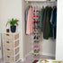 20-Pocket Closet 10 Household Essentials Shoe File, Durable Canvas and Plastic, Holds Pairs of Shoes, Individual