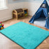 6x9 yongyangjuxin Teal Blue Rug Fluffy Rug, Teal Area Rugs for Living Room, Soft Cute Baby Play Mat, Teal Rugs