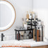 GHWIE Corner Shelf Organizer, 3 Tier Bamboo Kitchen Countertop Rack for Living Room, Office, Space Saving Storage