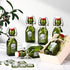 20 Pack Pattern,4oz) Queekay Mini Swing Top Glass Bottles for Vanilla Extract Homemade Olive Oil Bottles with Lids