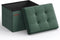 SONGMICS Mazie Collection - Small Folding Storage Ottoman, Foot Rest Stool, 12.2