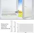 Coavas Frosted Glass Window Film - Stained Glass Window Film for Bathroom, Non-Adhesive, 17.5x78.7