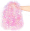 LOMIMOS 17 Ft Pink Glittering Tinsel Garland for Easter Christmas, Decoration for Party and Wedding Supplies