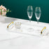 Acrylic Serving Tray with Handles, Decorative Countertop Tray for Coffee Table, 16 x 9 x 0.8 inches - Transparent