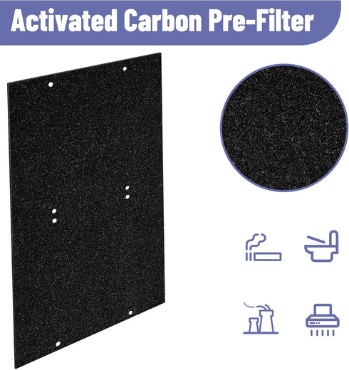 WPT60 Filter Replacement for Whirlpool 1183600 & 817600, Compatible with Whispure WPT60(P/B) Tower Air Purifier, 2 H13