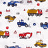 J-pinno 100% 3 Set Set Building Construction Car Truck Digger Transport Vehicle Twin Cotton Pieces Sheet for Kids Girls