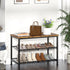 3-Tier accommodate 10-12 Shoe Rack for Entryway, Metal Shoe Rack with Storage Shelves and Spacious Top, Adjustable, It