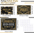 LINGXIU 9 Pieces Roaring 20s Party Decorations, Black and Gold Retro Jazz Wall Signs Kit for 1920s Speakeasy