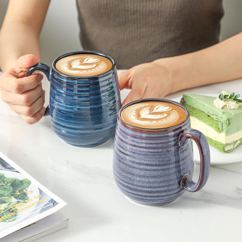 Hasense Large Coffee Mugs Set of 2 - Ceramic 20 oz Coffee Cups for Office and Home, Dishwasher & Microwave Safe