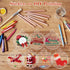 Acrylic Ornaments Blanks, 50Pcs Acrylic Blanks & 50Pcs Stickers for DIY Christmas Ornaments Decoration