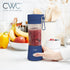 COOK WITH COLOR Mini Portable Blender - 250W Power, 12oz Capacity, Wireless/USB Rechargeable, Stainless Steel Blade