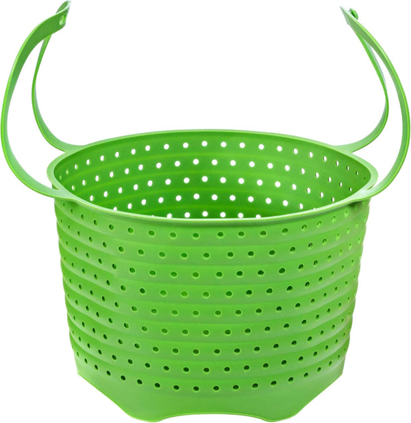 Silicone Steamer Basket, Foldable, Space-Saving, Fits 6, 8 Qt Instant Pot and Similar-Sized Pressure Cookers Accessories