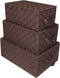 Sorbus Set of 3 Hand-Woven Storage Baskets with Lid for Organizing