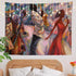 Shrahala Jazz Band Tapestry, Large Oil Painting Wall Hanging, Psychedelic Decorations for Bedroom Living Room (59.1 x