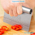 Pro Dough Pastry Scraper/Cutter, Stainless Steel Mirror Polished, 2PCS Multipurpose Cake and Pizza Cutter
