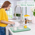 FRESHMNIT Dish Drying Mat for Kitchen Counter, 2 Pack Microfiber Absorbent Mats, 14"x17" for Dishes Drainer
