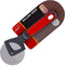 Meat Red Pizza Wheel, Ultra Sharp Rolling Knife with Long Silicone Handle for Home and Kitchen Accessories