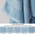 COZYART 35x70 650GSM Light Blue Oversized Bath Sheet for Bathroom Cotton Body Shower Towel Soft Absorbent Durable Extra