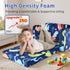 2-in-1 Kids Couch Sofa Toddler Sofa Dinosaur Foldable Toddler Couch Bed Flip Open Kids Chair for Playroom Bedroom Gift