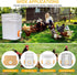 8 Pack 8 1 Chicken Feeder Port, Chicken Feeders No Waste with Lids Drill Bit, DIY Automatic Poultry Feeder Cups Kit