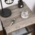 2 ULET023B02 VASAGLE INDESTIC End Table, Nightstand with Adjustable Mesh Shelves, Industrial Side Table for Living