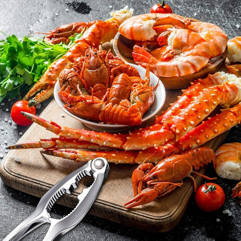 24 Set Pcs Crab Crackers and Tools, Heavy Duty Nut Crackers Seafood Tools for Crab Legs - Crab Nut Lobster Crackers