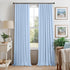 63 Inch 2 52x63 Pitalk Light Blue Curtains for Bedroom Length Panels Linen Blackout Room Darkening Cold Heat Light