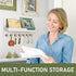 Rebee Vision Decorative Key and Mail Holder for Wall - 15 Inches Floating Shelf with 7 Key Hooks