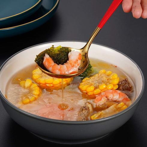 7.6'' Gravy Ladle Sauce Soup Spoon - Heavy Duty 18/10 Stainless Steel for Small Dishes (2 pcs)