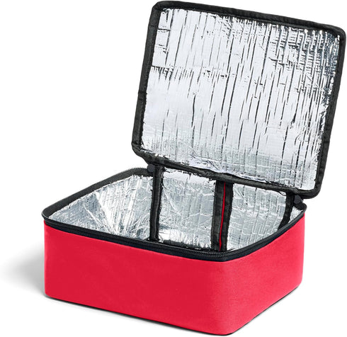 HotLogic Mini Portable Electric Lunch Box Food Heater, Red - Innovative Food Warmer for Car/Home, 120V