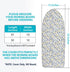 Table Top Ironing Board Cover, 12 x 32 inch, 3 Layers Small Cover with Heat Reflective Padding (Flora)
