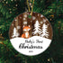 JUPPE Baby Show Gift - Baby's First Christmas Ornament 2024, Cute Baby Fox Ornament Decoration Gifts for Newborn Babies