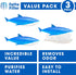 Fette Filter - Shark Shape Humidifier Cleaner, Demineralization Float for Most Humidifiers and Fish Tanks, Pack of 3