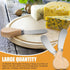 24 Pcs Little Cheese Spreader Knives, 4.7 Inch Stainless Steel Butter Spreader Knives with Wooden Handle, Mini Butter