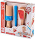 Hape Percussion Duo | Wooden Musical Instrument Toy Set with Clapper & Guiro for Toddlers