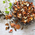 Qingbei Rina Fall Potpourri Bags, Orange Scented Dried Flowers, Autumn Decorative Bowl Filler, 8.4oz
