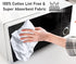 RUVANTI 6 Pack Flour Sack Towels, 28x28 Inch, 100% Cotton, Reusable, Absorbent Dish Cloths, White