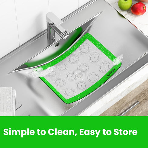 HOTPOP Reusable Macaron Cookie Sheet, Non-Stick Baking Mats, Set of 4 (2 Half Sheets, 2 Quarter Sheets)