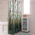 Extra Long Flower Dragonfly Waterproof Bathroom Fabric Shower Curtain 84 inch Bath Curtain