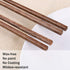 GLAMFIELDS 12 Inches Long Wenge Wood Chopsticks, Reusable Chinese Style Kitchen Chop Sticks, 2 Pairs