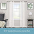 Kenney KN65260 Valencia Large Plastic Scroll End Window Curtain Rod, 28-48" Adjustable, Chocolate