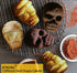 JETKONG Skull Cake Pan, Silicone Skull Cakelet Mold, Skull Pirate Cake Tin Baking Pan (Black)