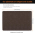 Uolr Set 8 100% (8,Coffee) Vinyl Placemats of Faux Leather Waterproof Wipeable Washable Place Mats Heat Resistant Easy