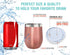 CHILLOUT LIFE 12 oz Stainless Steel Tumbler with Lid & Gift Box, Rose Gold Wine Tumbler Double Wall Insulated