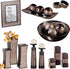Set 3 Set Creative Scents Dublin Brown of Small Tealight Candle Holders Table Decor Gift - Centerpieces